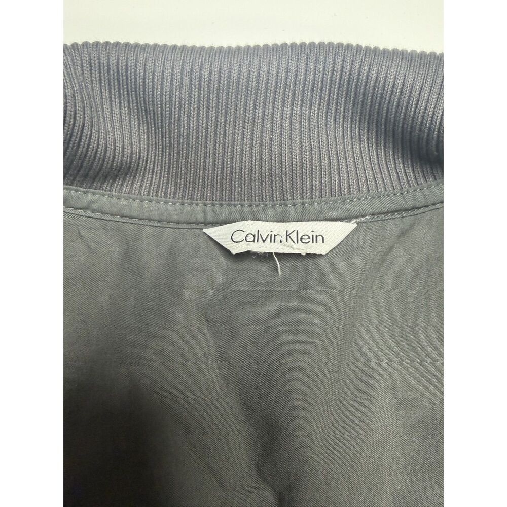 Calvin Klein Black Gray Industrial Zip Up Jacket Men's L Warm Comfy - Picture 3 of 4